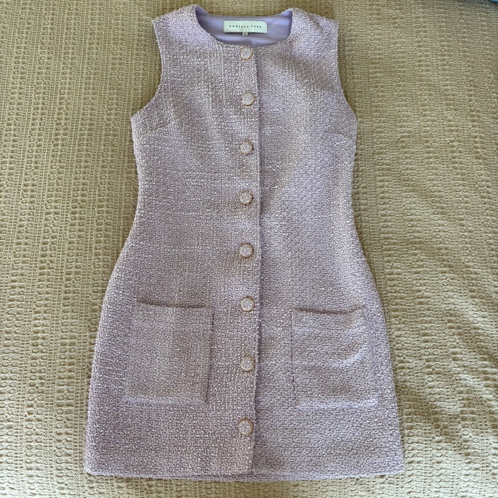 Lavender Tweed Dress